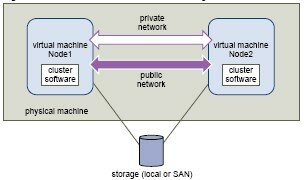 Cluster in a host